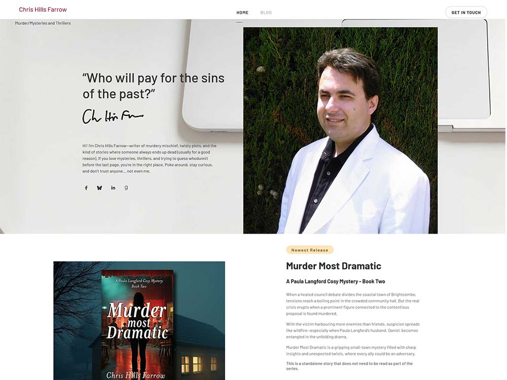 Chris Hills Farrow - Author